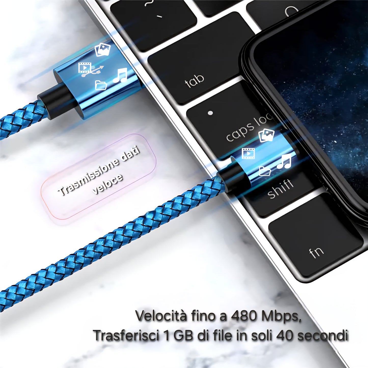 Cavo Universale Musoro – Fast Charging per iPhone & Smartphone